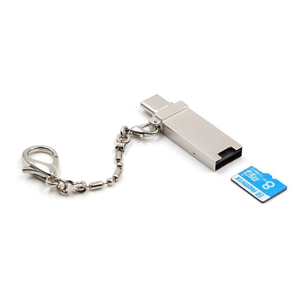 USB Memory Card Reader, Compact Memory Card Adapter for SD/TF/MS