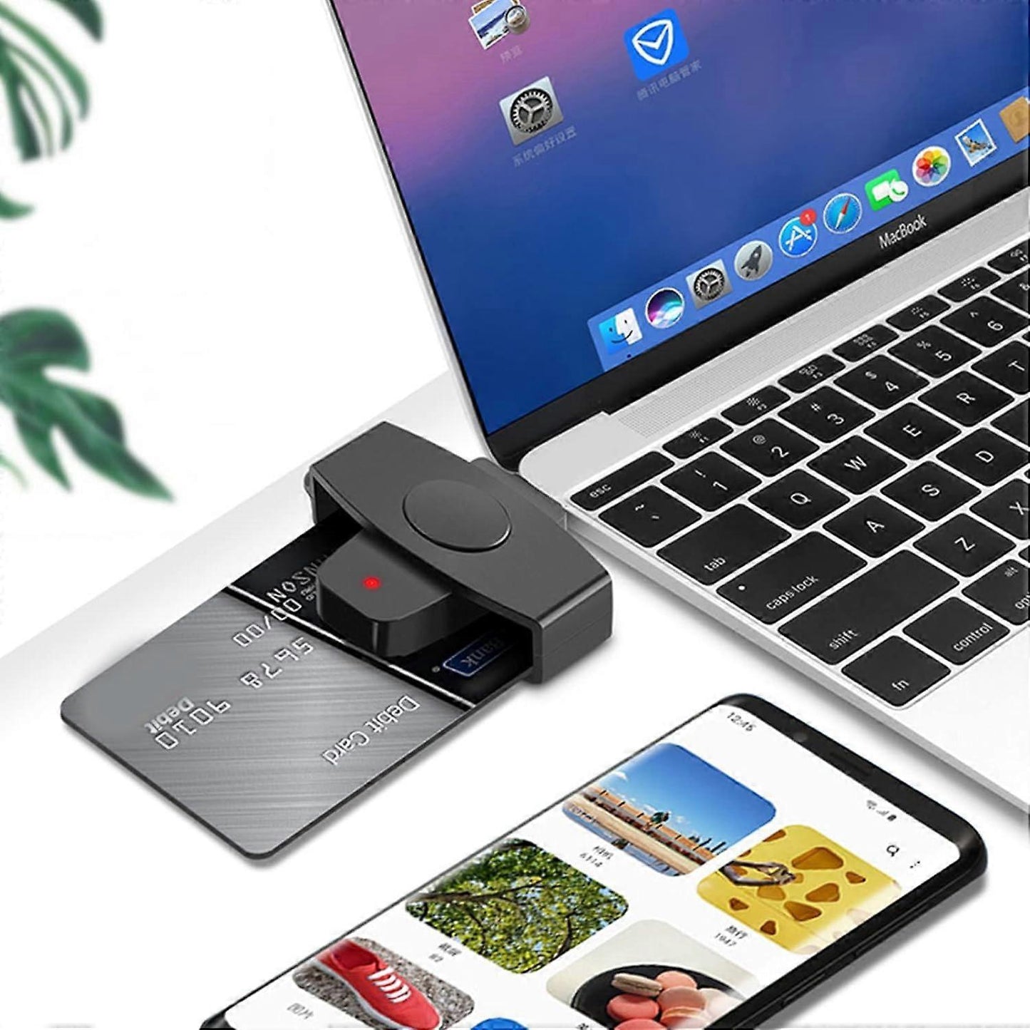 Driver Card Reader USB Adapter, Plug & Play ID/Access Cards