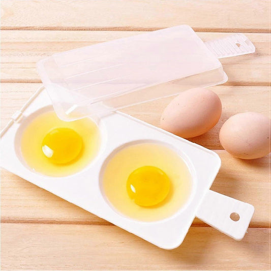 Plastic Double Egg Poacher, Microwave Egg Cooker