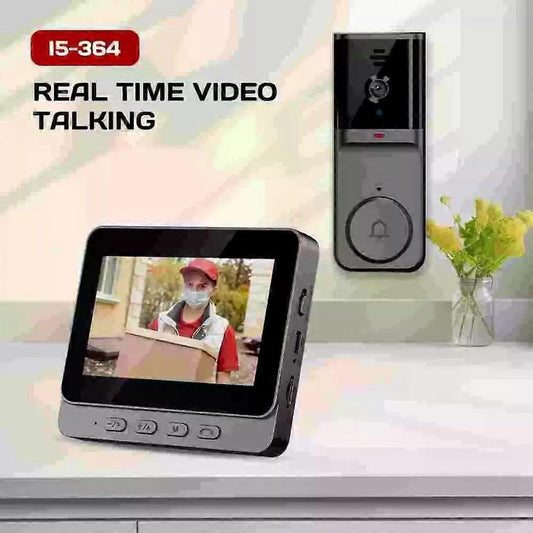 2.4G Wireless Video Doorbell with Smartphone Intercom, 256GB