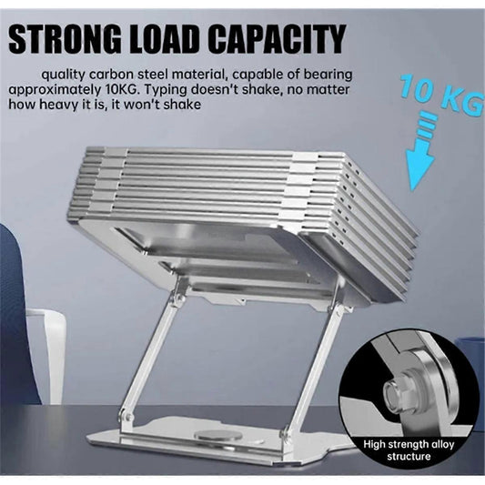 Rotating Laptop Stand, Foldable Adjustable Holder