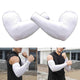 Large Size Cooling Arm Sleeves UV Protection Fishing Sports White