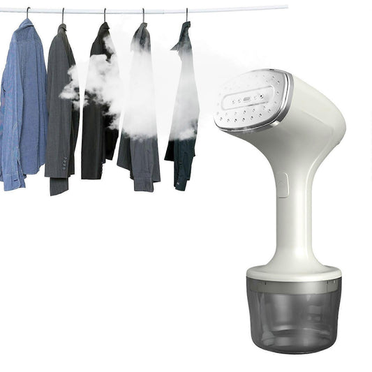 Stainless Steel Handheld Fabric Steamer Portable Travel Clothes Steamer White