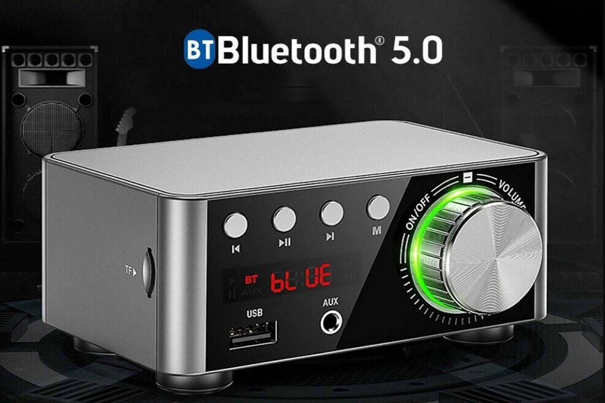 HIFI BT5.0 Digital Amplifier Stereo Audio Amp 2x80W Sound Power Audio Receiver Stereo AMP USB AUX for Phone Tablet Laptop