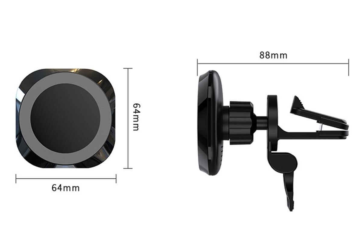 MagSafe Compatible 15W Wireless Car Charger Mount for iPhone