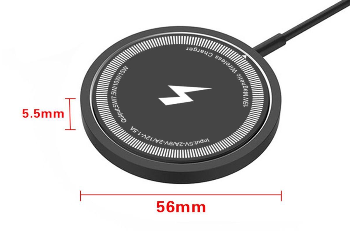 Magsafe Wireless Charger for iPhone 16 15 14 13 12 Fast Charger -Black