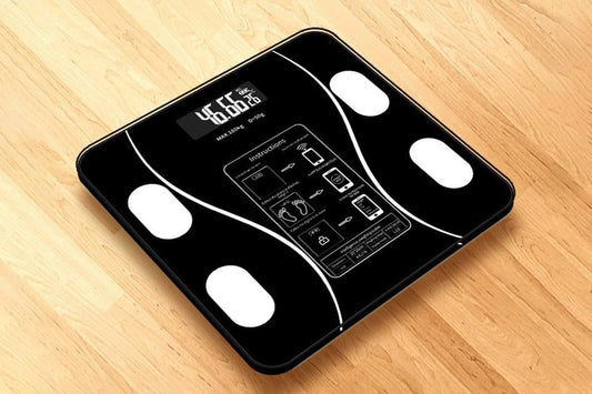 Smart Digital Bathroom Body Fat Scale 180KG Bluetooth Scales Weight -Black