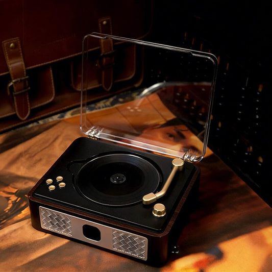 Retro CD Player with Speakers - Portable Bluetooth Music Player for Home Use