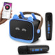 Mini Karaoke Machine - Portable MP3 Player with 2 Wireless Mics Toys & Gifts Blue