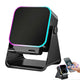 Bluetooth Speaker Phone Stand with Rotating Holder and Induction Playback Black