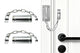 2Pcs Door Security Chain Lock Door Chain Lock with 12 Screws for Wood Door-Silver