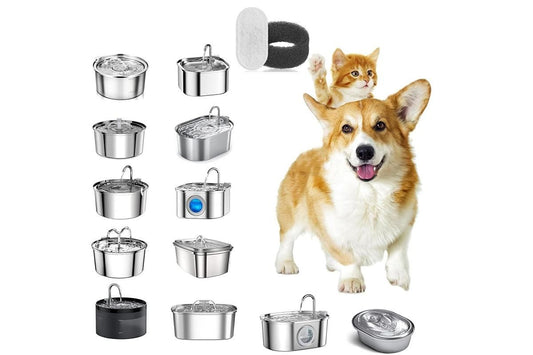 12 Sets Carbon Filters Water Fountain Replacement for Pet Dog Cat Water Drinking