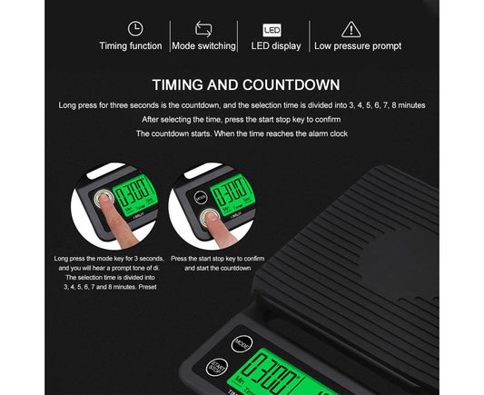 Electric Kitchen Scale - Coffee Scale - Mini Platform