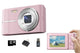 Digital Camera 4K Screen Video Camera With 32GB Memory Card-Pink