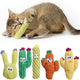 5 Pack Catnip Toys, Pure Organic Catnip Stuffed, Chew Plush for Indoor Cats