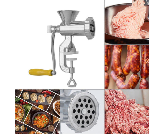 Hand Sausage Filler Maker Manual Kitchen Meat Grinder Mincer Stuffer Table