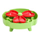 Detachable Rotating Slow-Feeding Pet Bowl, Non-Slip and Choke-Proof Feeding Bowl - Green