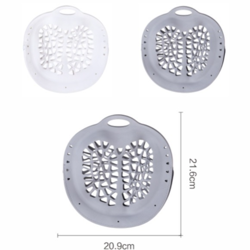 Silicone Laundry Bag, Reusable Breathable Mesh Wash Bag with Zipper, for Delicate Underwear, Bras, and Shoes, Machine WashableâGray