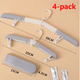 4-Pack Portable Foldable Travel Clothes Hangers, Extendable Anti-Slip Clips, Multifunctional Laundry Hangers for Trips and HotelsâWhite
