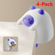 4-Pack Cartoon Animal Corner Guards, Safety Table Edge Protectors, Self-Adhesive PVC Anti-Collision Corner PadsâWhite