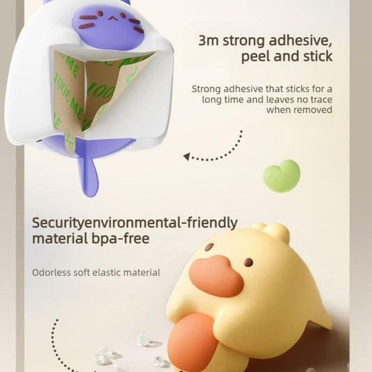4-Pack Cartoon Animal Corner Guards, Safety Table Edge Protectors, Self-Adhesive PVC Anti-Collision Corner PadsâYellow