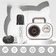 Dual Mic Karaoke Speaker, Portable Bluetooth Karaoke Audio Set, Family Wireless Microphone KTV Speaker—White