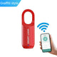 Smart Fingerprint Padlock Portable Luggage Lock Type C Rechargeable Anti Theft Travel Bag Lock-red