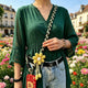 1PC Crossbody Phone Strap, Adjustable Anti-Theft Phone Lanyard, Unisex, Essential for Travel,Black and green