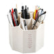 1pc 360 Rotating Plastic Desk Pen Organizer , Dual-Purpose Art Supply Pencil Cup for Office, School, Home