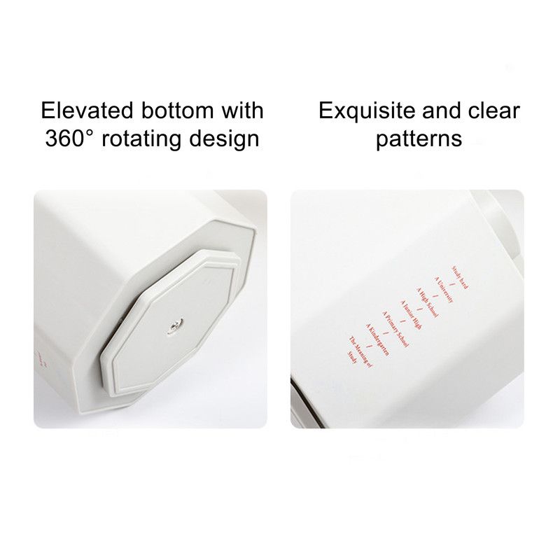 1pc 360 Rotating Plastic Desk Pen Organizer , Dual-Purpose Art Supply Pencil Cup for Office, School, Home