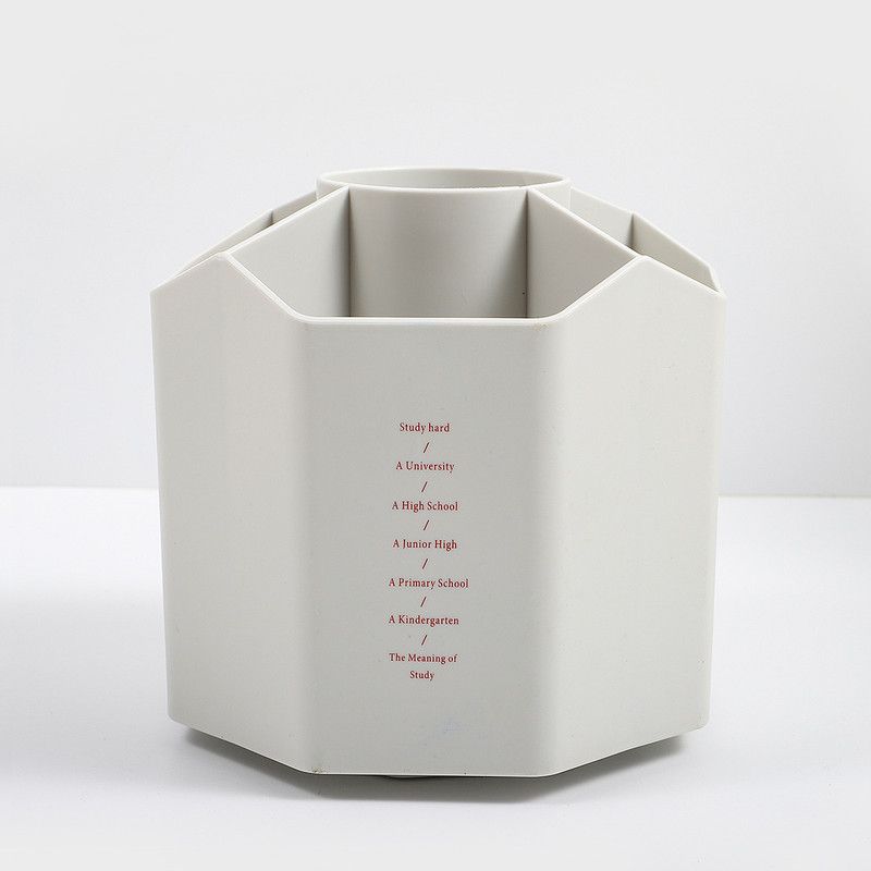 1pc 360-Degree Spinning Organizers, Desktop Storage Stationery Supplies, for Office, School, Art Supply, Kids