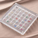 Acrylic Magnetic Seashell Display Box,Clear Sea Shell Display Box,Beach Magnet Storage Organizer Case for Seashell Diamond Beads,36 Grids,Transparent,1 Pack