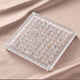 Acrylic Magnetic Seashell Display Box,Clear Sea Shell Display Box,Beach Magnet Storage Organizer Case for Seashell Diamond Beads,100 Grids,Transparent,1 Pack