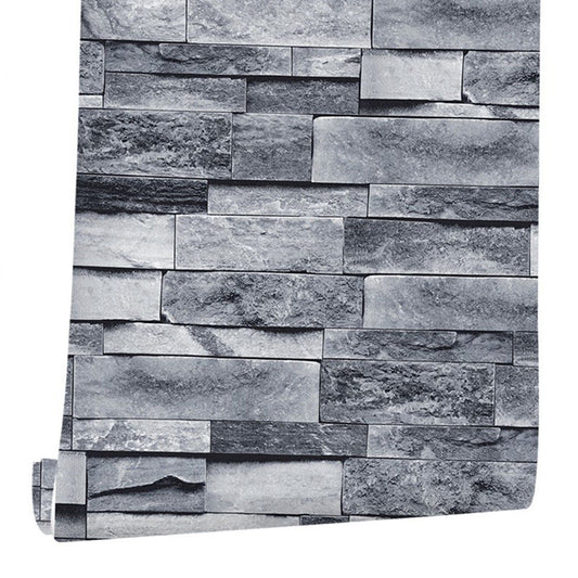 Self Adhesive Wallpaper 3D Simulation Brick Designed Thickened Paper Wall Stickers for Decoration