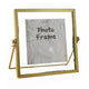Photo Frame Nordic Style Geometric Metal Wrapping Edges Iron Art Desk Picture Frame for Living Room Office Study 4 Inch