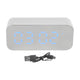 Alarm Clock Bluetooth Speaker High Volume Multifunctional Portable Mini Wireless Speaker for Outdoor and Home White