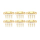 6 Set Cabinet Door Catch Brass Cabinet Door Closet Ball Tension Catch Latch with Gold Screw for Most Cabinets 60mm / 2.4in