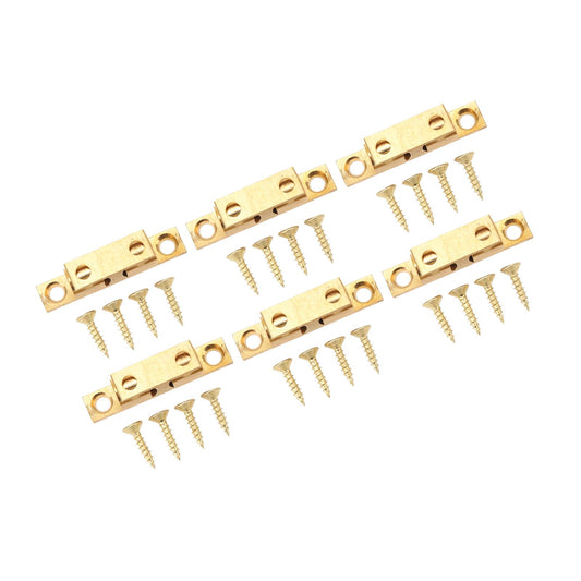 6 Set Cabinet Door Catch Brass Cabinet Door Closet Ball Tension Catch Latch with Gold Screw for Most Cabinets 60mm / 2.4in