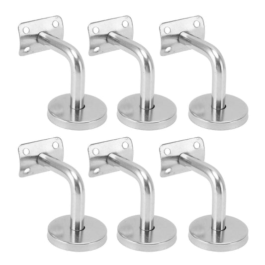 6 Pcs Wall Handrail Bracket 304 Stainless Steel Strong Bearing Stair Railing Support