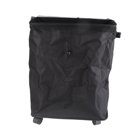4 Roll Wheels Laundry Basket with Handles Oxford Cloth Storage Bin for Household Sundries Black