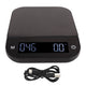 Electric Kitchen Food Scale English Version Peeling PC Function Waterproof Timing Flat Coffee Weighing Scale 3kg/0.1g