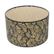 Black Hollow Metal Lampshade with Yellow Lining Metal Table Lamp Light Shade for E27 E14 Caliber Base