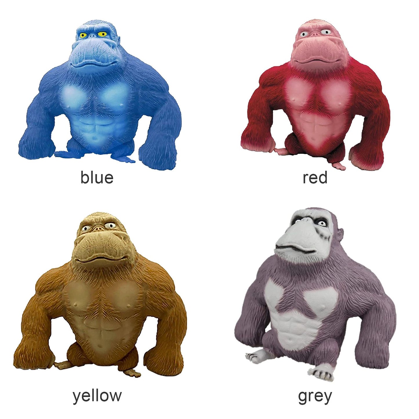 Realistic Soft Latex Gorilla Doll Toys Cute Gorilla Latex Toy Cartoon Toy for Birthday
