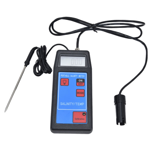 Portable Salinity TEMP Meter Multifunction Water Quality Analyzer for Aquarium Swimming Pool Aquaculture