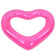 Heart Pool Float PVC Material Skin Friendly Lightweight Pink Romantic Style Floating Tubes for Summer