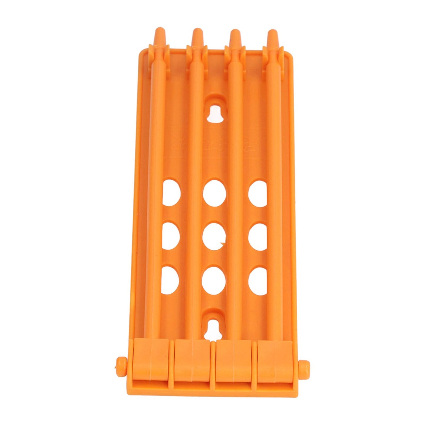 4Pcs Pigeon Leg Ring Stand 4 Column Design Large Capacity Wall Mounted Safe Durable Plastic Parrot Leg Ring Holder Yellow