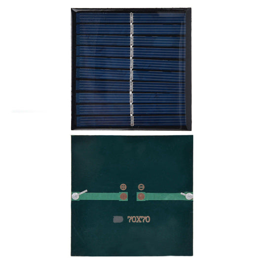 2Pcs Mini Solar Panel Portable Encapsulated Cell Epoxy Flexible DIY Use 0.7W 5V 0‑140mA