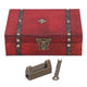 Jewelry Box Antique Wooden Photography Shooting Props Desktop Storage Box with Lock