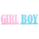 Gender Reveal Table Decorations Wooden Boy Girl Wood Signs for Baby Shower Gender Reveal Party Supplies