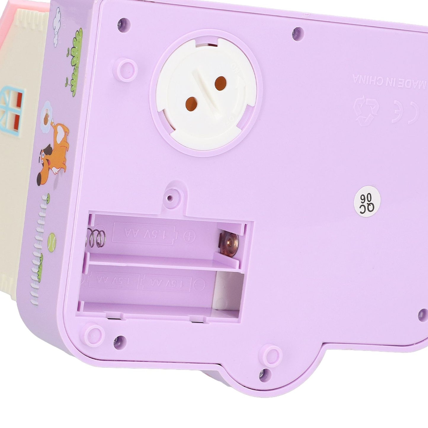 Doghouse Money Saving Box Automatic Coin Swallowing with Light Music Effects Toy Gift for KidsPurple Fortune Dog